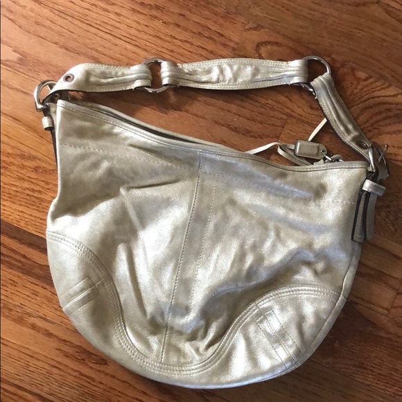 Coach Handbags - Authentic Coach gold hobo purse